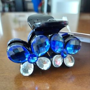 Handmade Medium Acrylic Hair Claw/Swarovski